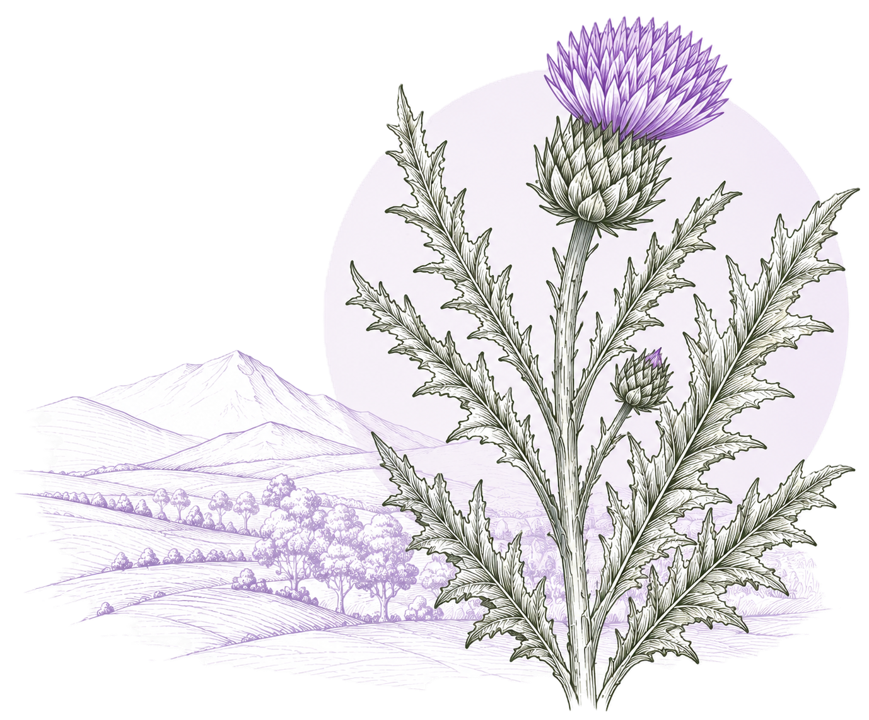 Cardoon illustration